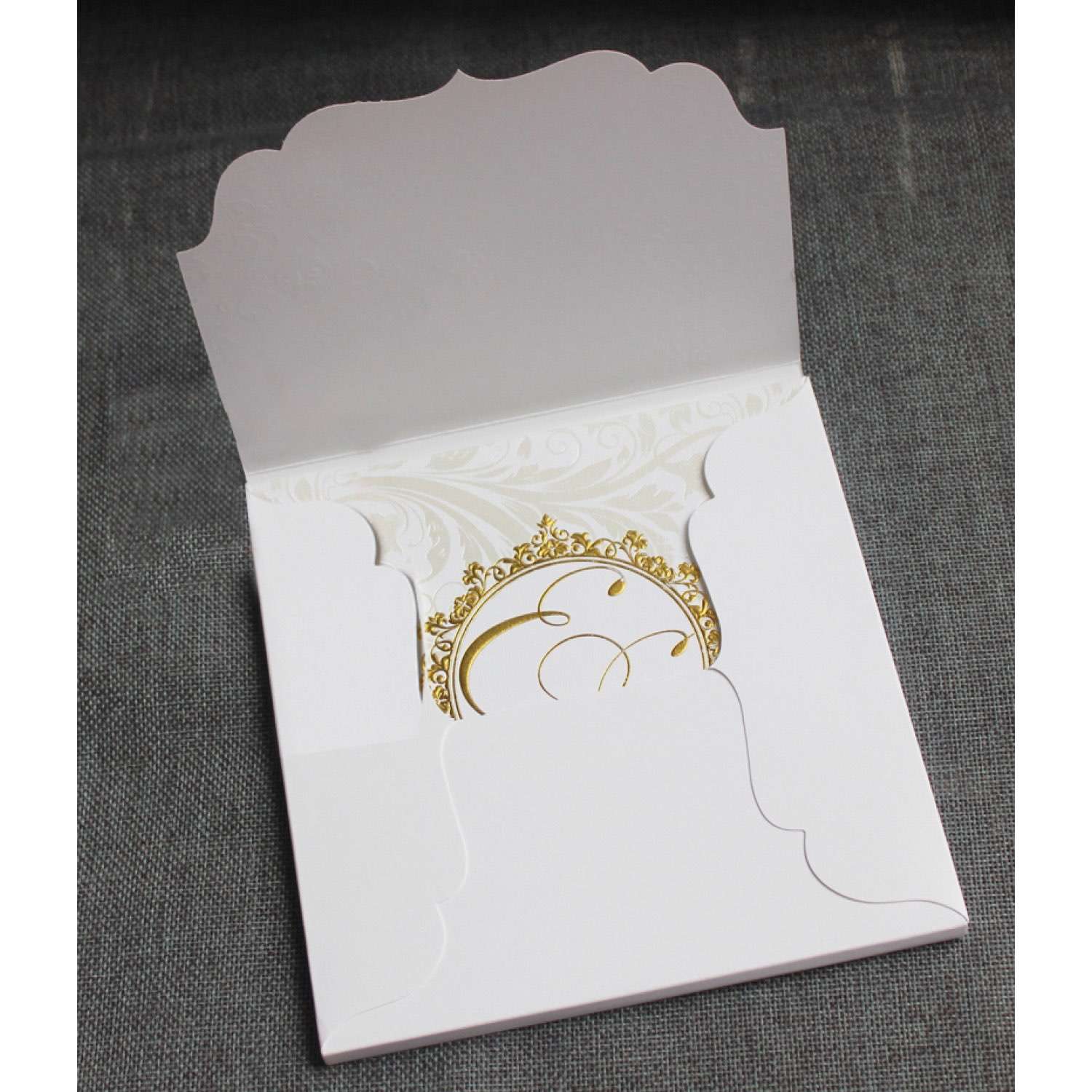Pocket Invitation Card Foiling Printing Wedding Invitation Card Personalized Custom